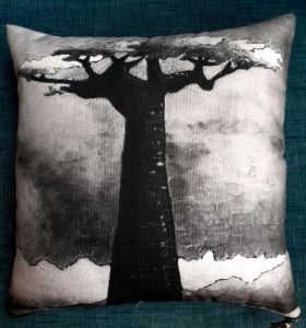 Art_textile de Marie-Pierre JAN: coussin NB n°1