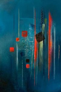 Peinture de Isabelle Peirone: LE PETIT BAIN