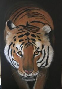 Peinture de Helene GAUTHIER: le tigre