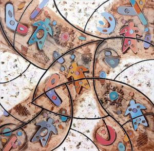 Peinture de Andrea Benetti: Aborigeni