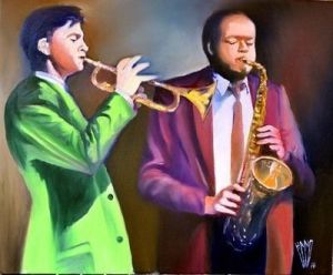 Peinture de Hano Pierre: April in Paris