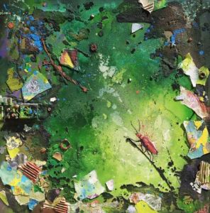 Peinture de antu: cardinal rouge