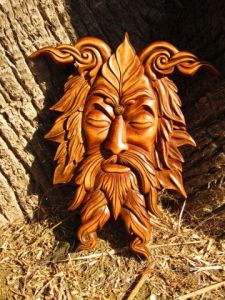 Sculpture de Joe Amarok: GREEN MAN