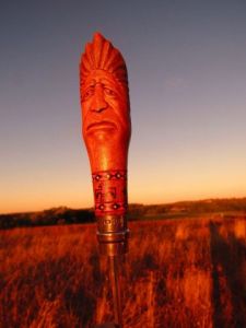 Sculpture de Joe Amarok: AMERINDIEN