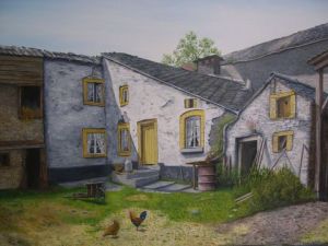 Peinture de RA FREDERICK: la vieille ferme