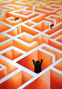 Peinture de Jideka: L'Impasse