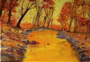 Peinture de LUCIE2: LES ORS DE L AUTOMNE