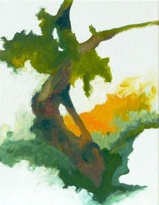 Peinture de Liliane Camier: Croqueton Série « Sur le talus N°1 » 