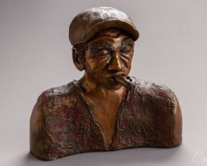 Sculpture de corinne crespi: Luis