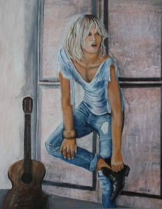 Peinture de sandrine richalet: lola