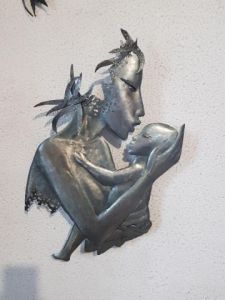 Sculpture de GRANDGI: Mere et enfang