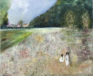 Peinture de Monique Pradoux: Le vrai bonheur