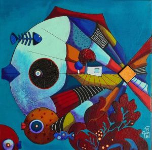 Peinture de Marie-Pierre JAN: Bubulle 3