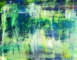 Peinture de Nathalie Chegallon: Baiser qui pleure