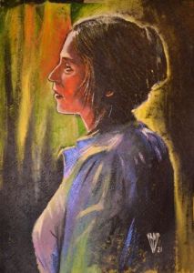 Peinture de Hano Pierre: LA COMMUNARDE   28 MAI 1871