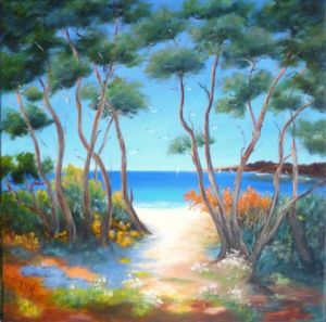 Peinture de LYN LENORMAND: Promesse d'une belle journée