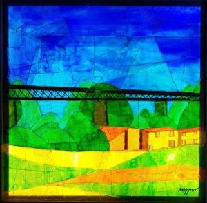 Vitrail de van - mo: Le pont 