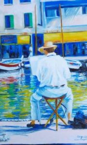 Peinture de Chantal  Urquiza: un matin a SANARY 