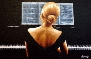 Peinture de guionie jean: Un Do(s) musical