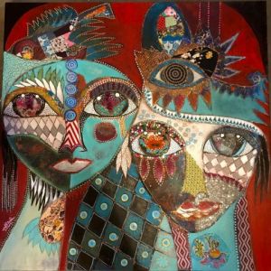 Peinture de CAROLE JEULIN: Là où nos regards se porteront 