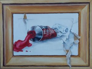 Peinture de Pierre ROUANNE: Caisse américaine