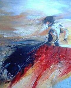 Peinture de odile JOLY: corrida