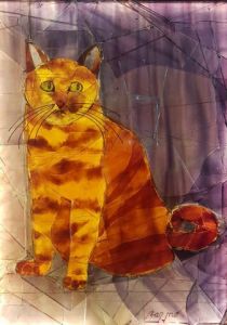 Vitrail de van - mo: le chat du voisin