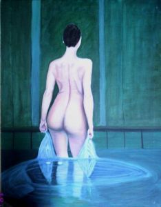 Peinture de claude LOTH: Nu au bain