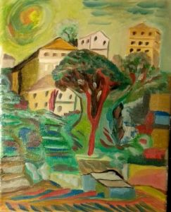 Peinture de Francois Van hemelryck: Le pin