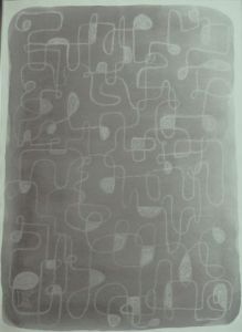 Peinture de carole zilberstein: entrelacs 