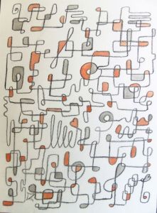 Peinture de carole zilberstein: les quatre Elles