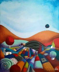 Peinture de Marie-Pierre JAN: Là bas