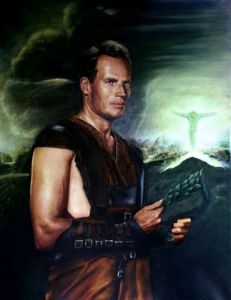 Peinture de adonis charles: Charlton HESTON