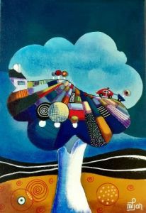 Peinture de Marie-Pierre JAN: Arbre 4