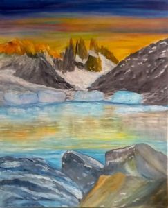 Peinture de LUCIE2: ROCHES ET GLACE