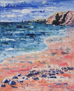 Peinture de valerie jouve: QUIBERON, LA COTE SAUVAGE