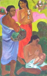 Peinture de valerie jouve: maternité