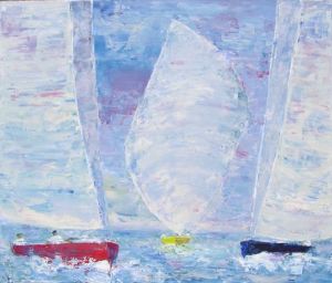 Peinture de valerie jouve: REGATE