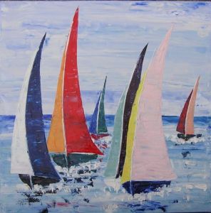 Peinture de valerie jouve: REGATE