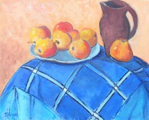 Peinture de DENISE JOUVE: nature morte au pichet 2
