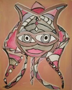 Peinture de Chan Mengal: J'ose le rose