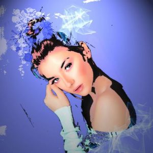 Art_numerique de Françoise DELEGLISE: visagefemme7