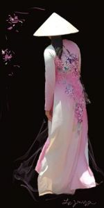 Art_numerique de Françoise DELEGLISE: vietnamienne