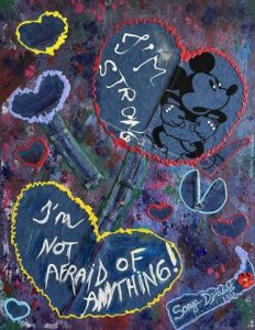 Peinture de SONYA DZIABAS: «  The Strong Mickey »