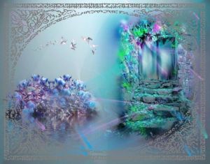 Art_numerique de Françoise DELEGLISE: la maison cachée