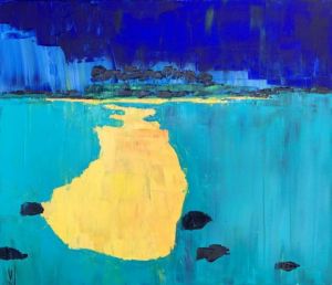 Peinture de valerie jouve: ILES DE BROUEL 2