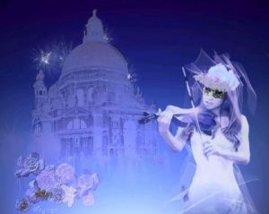 Art_numerique de Françoise DELEGLISE: Nuit à Venise