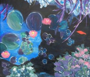 Peinture de valerie jouve: LE POISSON ROUGE