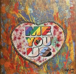 Peinture de SONYA DZIABAS: «  HEART OF HUMANITY »