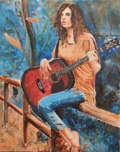 Peinture de Arsene Gully: Guitar along the way (Jazz 6)